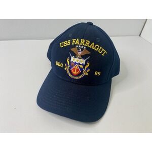 USS Farragut DDG 99 The Corps‎ US Navy Baseball Cap Hat One Size